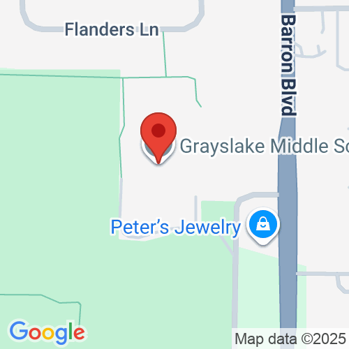Map of Grayslake Middle School, 440 North Barron Blvd., Grayslake, IL 60030